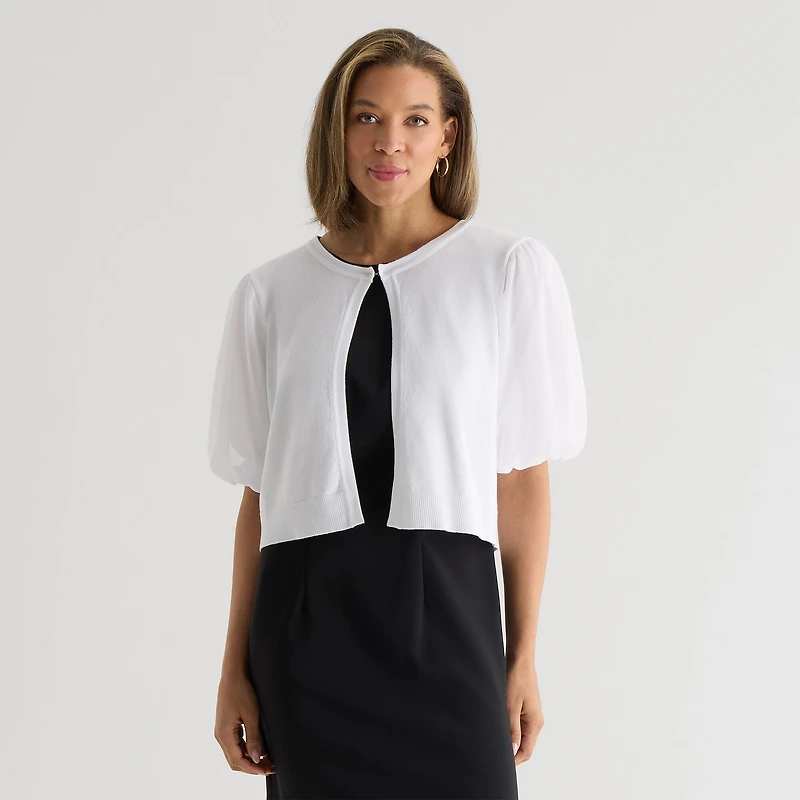 Perceptions Womens Short Sleeve Shrug