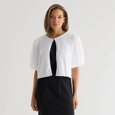 Perceptions Womens Short Sleeve Shrug