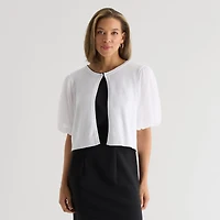 Perceptions Womens Short Sleeve Shrug