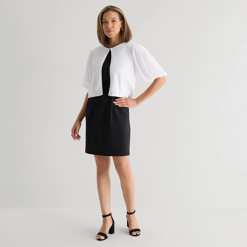 Perceptions Womens Short Sleeve Shrug