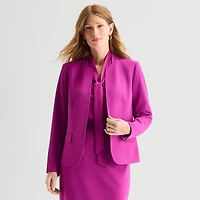 Black Label by Evan-Picone Womens Classic Fit Suit Jacket
