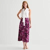 Black Label by Evan-Picone Womens Maxi Skirt