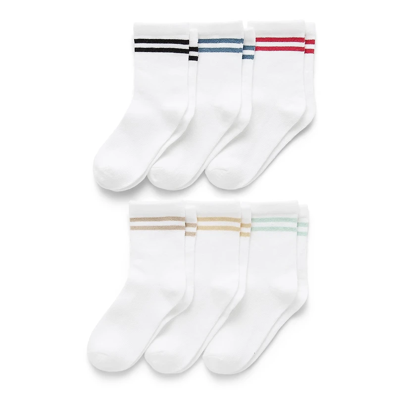 Okie Dokie Little & Big Kid Boys 6 Pair Crew Socks