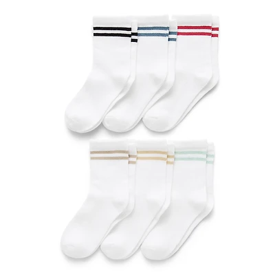Okie Dokie Little & Big Kid Boys 6 Pair Crew Socks