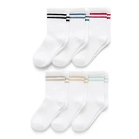 Okie Dokie Little & Big Kid Boys 6 Pair Crew Socks