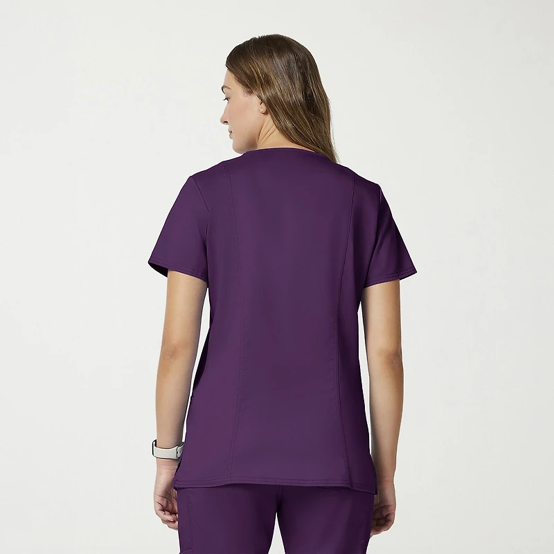 Cherokee Ck Ww Revolution Womens V Neck Short Sleeve Scrub Top