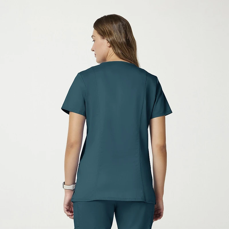 Cherokee Womens V Neck Short Sleeve Scrub Top