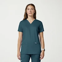 Cherokee Womens V Neck Short Sleeve Scrub Top
