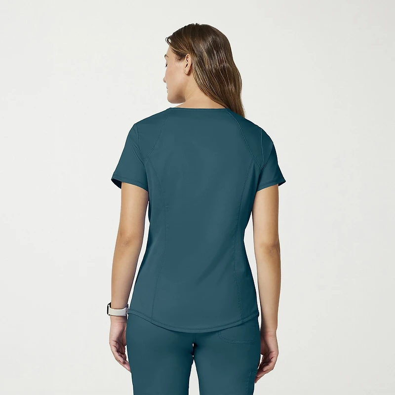 Cherokee Womens V Neck Short Sleeve Scrub Top