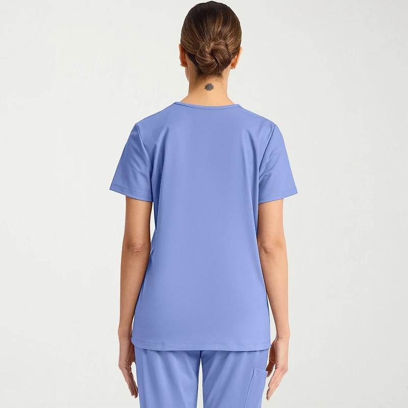 Cherokee Womens V Neck Short Sleeve Scrub Top