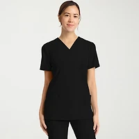 Cherokee Womens V Neck Short Sleeve Scrub Top