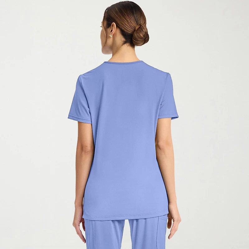 Cherokee Womens V Neck Short Sleeve Scrub Top