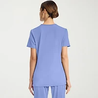 Cherokee Womens V Neck Short Sleeve Scrub Top