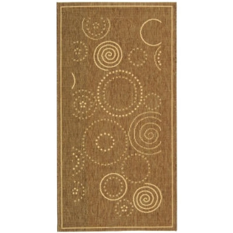 Courtyard Circles Indoor/Outdoor Rectangular Rugs