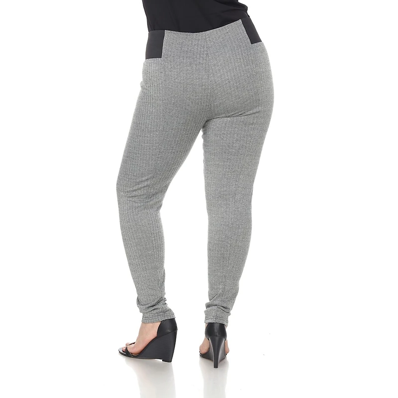 White Mark Womens Plus Skinny Mid Rise Pant