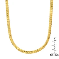 Steeltime Mens 18K Gold Over Stainless Steel Hypoallergenic 24 Inch Curb Chain Necklace