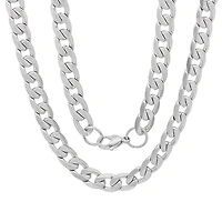 Steeltime Mens Stainless Steel Hypoallergenic 24 Inch Link Necklace