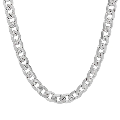 Steeltime Mens Stainless Steel Hypoallergenic 24 Inch Link Necklace