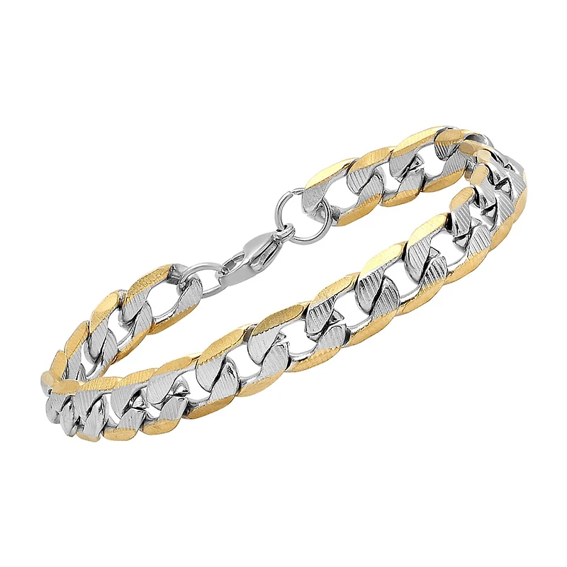 Steeltime Mens 18K Gold Over Stainless Steel Hypoallergenic 2-pc. Jewelry Set