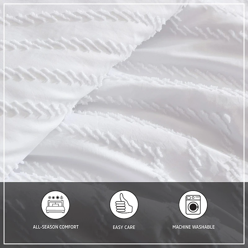 Wrangler Prarie Zig Zag Chenille Jaquard Midweight Comforter Set