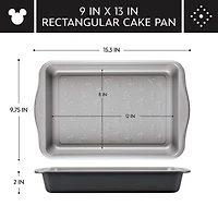 Farberware Disney Bake with Mickey Mouse 9"X13" Non-Stick Cake Pan