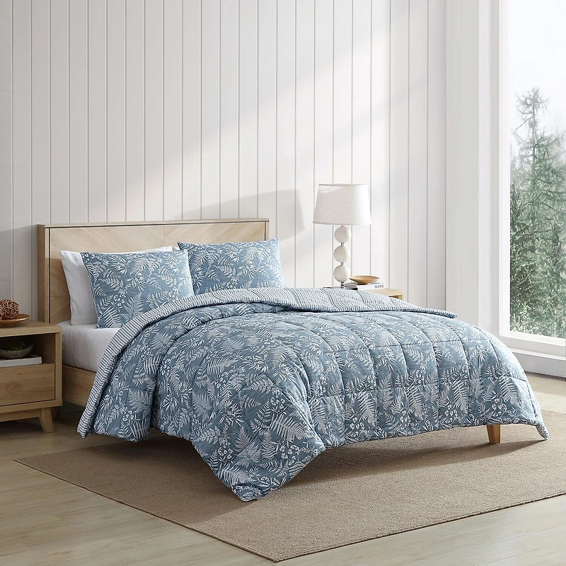 Eddie Bauer Fern Garden Microfiber Midweight Comforter Set