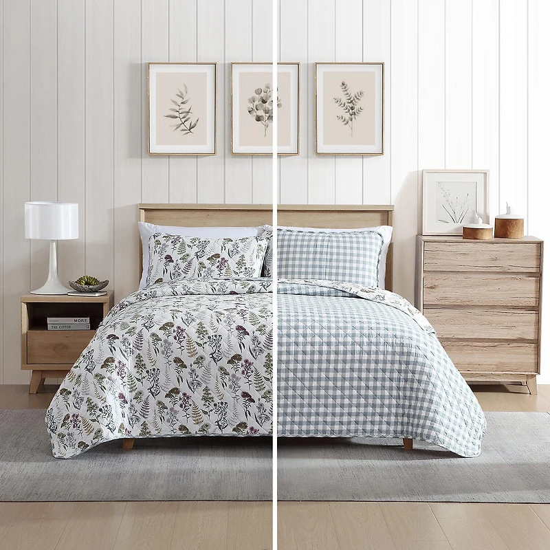 Eddie Bauer Flower Field Cotton Quilt Set