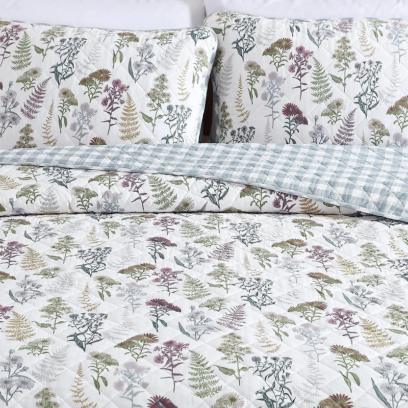 Eddie Bauer Flower Field Cotton Quilt Set