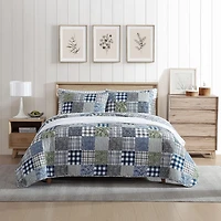 Eddie Bauer Cozy Plaid Patchwork Cotton Quilt Set