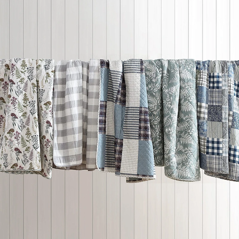 Eddie Bauer Cozy Plaid Patchwork Cotton Quilt Set