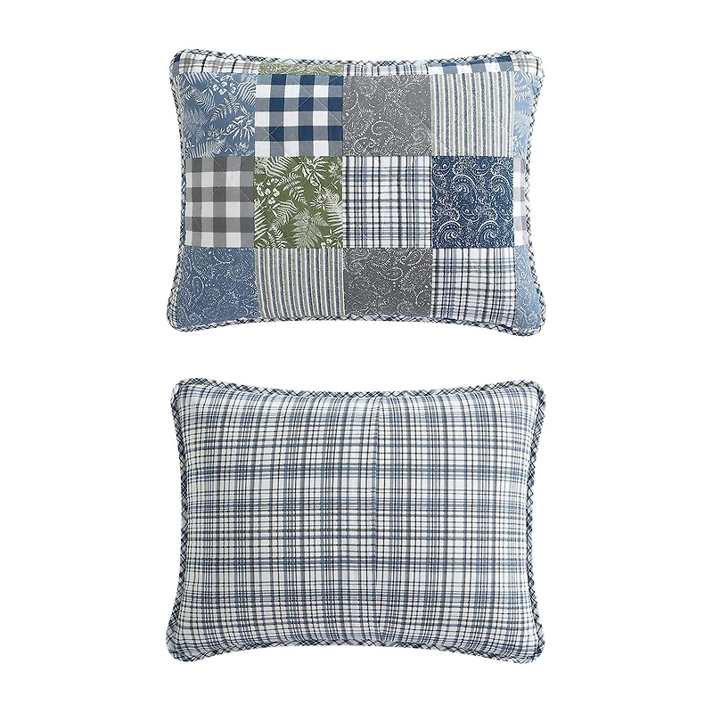 Eddie Bauer Cozy Plaid Patchwork Cotton Quilt Set