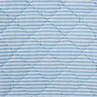 Laura Ashley Oxford Stripe Cotton Quilt Set