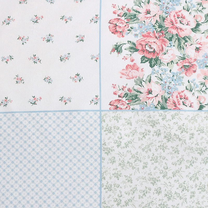 Laura Ashley Hope Patchwork Cotton Duvet Cover Set