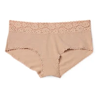 Arizona Body Cotton with Lace Boyshort Panty