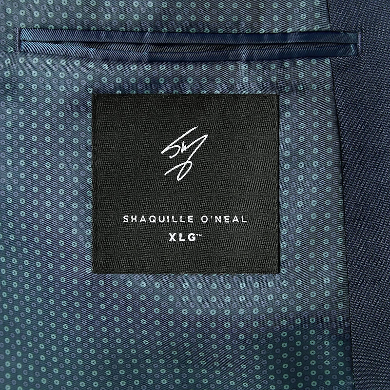 Shaquille O'Neal XLG™ Mens Stretch Fabric Regular Fit Big and Tall Suit Jacket