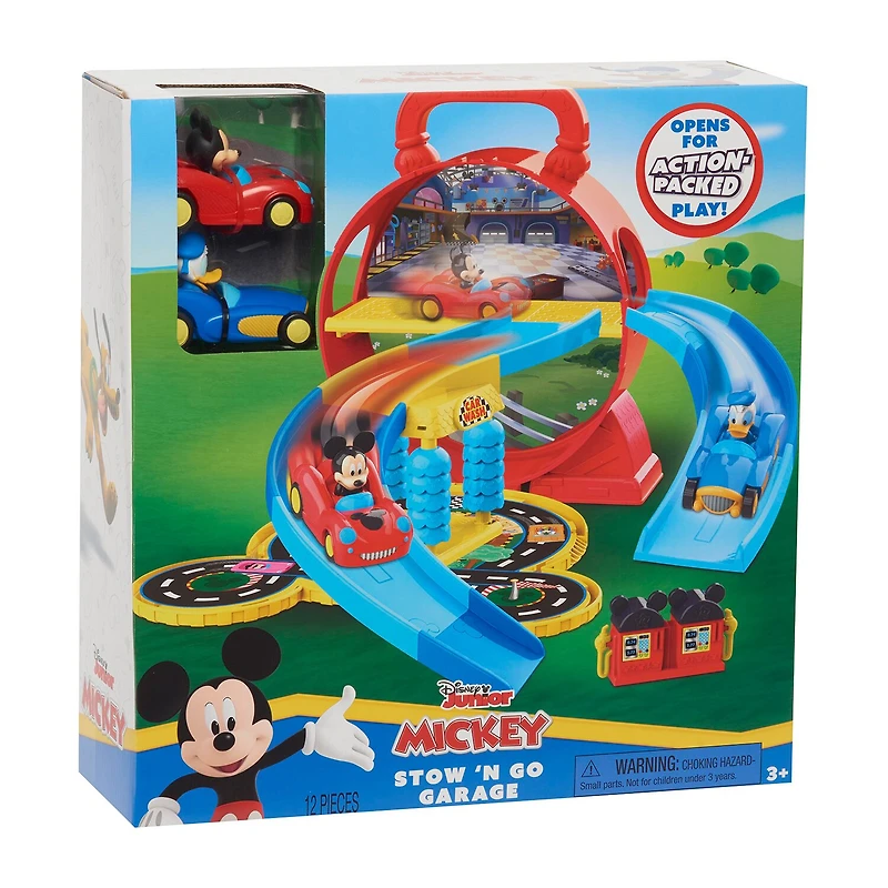 Disney Collection Stow 'N Go Garage 12-pc. Donald Duck Mickey Mouse Mickey Mouse Clubhouse Toy Playset