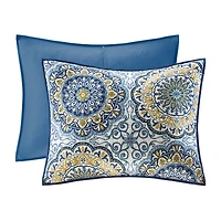 Madison Park Moraga 6-Pc Reversible Quilt Set With Throw Pillows