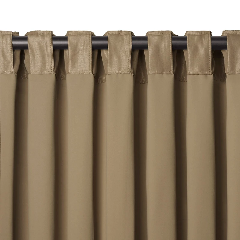 Elrene Home Fashions All Seasons Rod Pocket Back Tab Blackout Single Curtain Panel