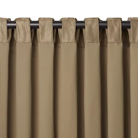 Elrene Home Fashions All Seasons Rod Pocket Back Tab Blackout Single Curtain Panel