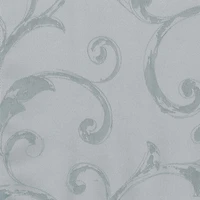 Threadmade Mia Swirl Print Jacquard Rod Pocket Back Tab Energy Saving Blackout Single Curtain Panel