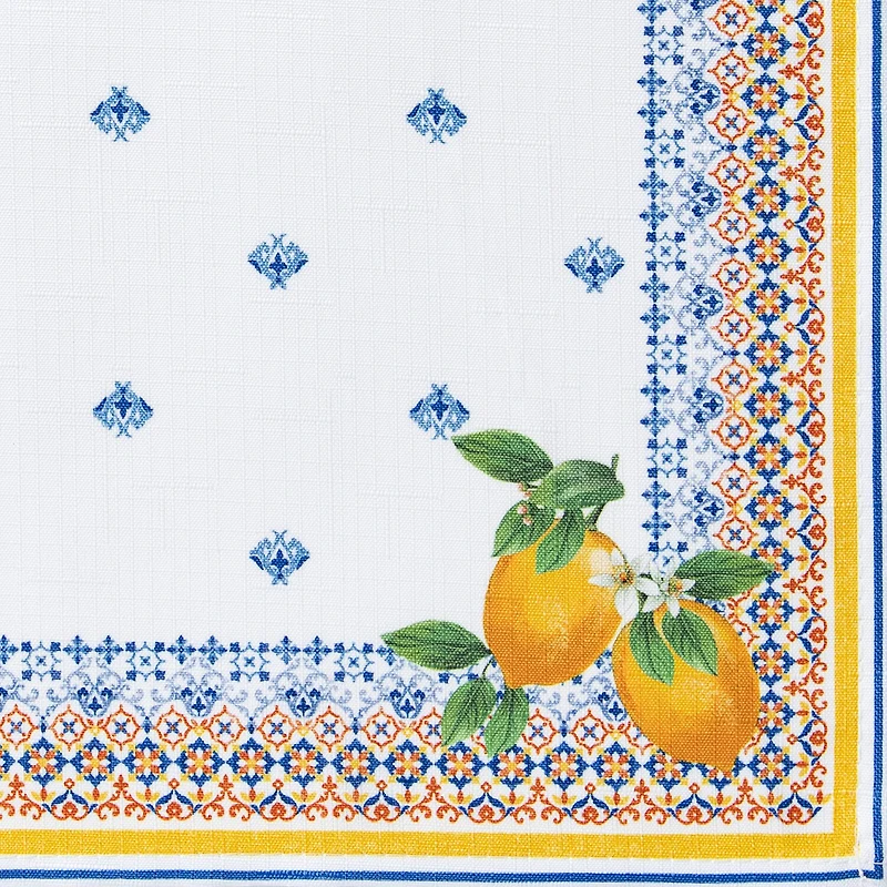 Elrene Home Fashions Capri Lemon Tablecloth