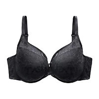 Curvy Couture No Show Lace T-shirt Plunge Bra- 1376
