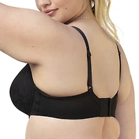 Curvy Couture No Show Lace T-shirt Plunge Bra- 1376