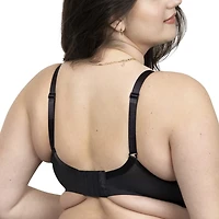 Curvy Couture No Show Lace T-shirt Plunge Bra- 1376