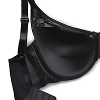 Curvy Couture No Show Lace T-shirt Plunge Bra- 1376