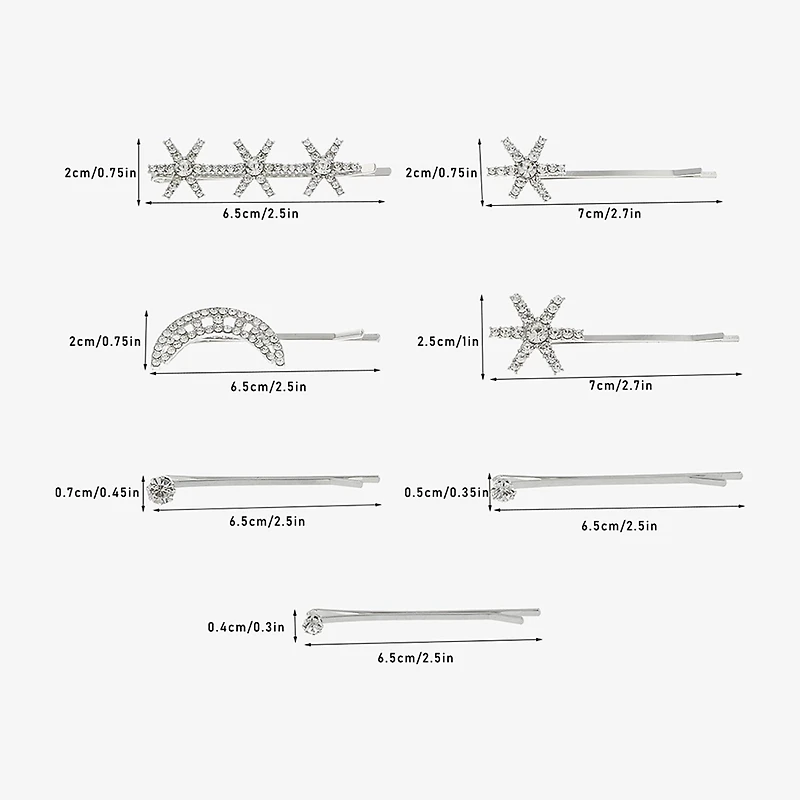 Bijoux Bar Star & Moon 7-pc. Bobby Pin