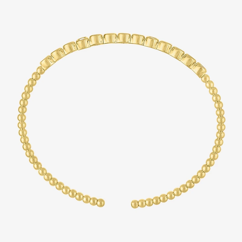 Diamond Addiction (G-H, Si2-I1) Womens 1/2 CT. T.W. White Diamond 14K Gold Over Silver Sterling Silver Cuff Bracelet