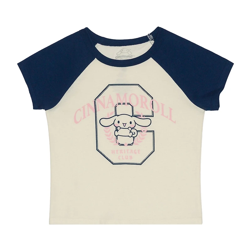 Little & Big Kid Girls Crew Neck Short Sleeve Regular Fit Cinnamoroll Graphic T-Shirt