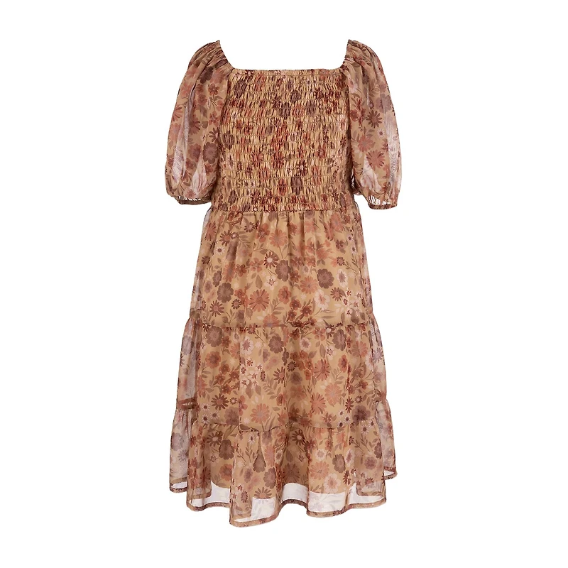 Speechless Big Kid Girls Elbow Sleeve A-Line Dress