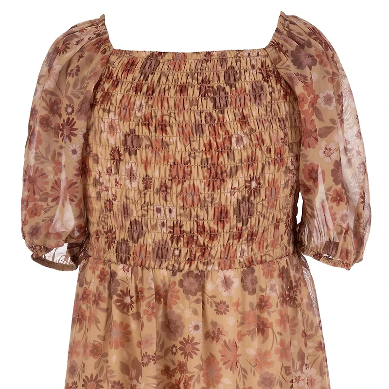 Speechless Big Kid Girls Elbow Sleeve A-Line Dress